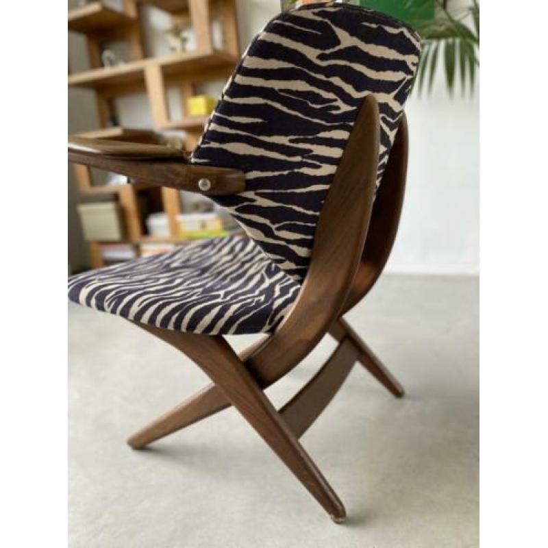 Fauteuil stoel vintage jaren 50 60 Louis van Teeffelen WeBe