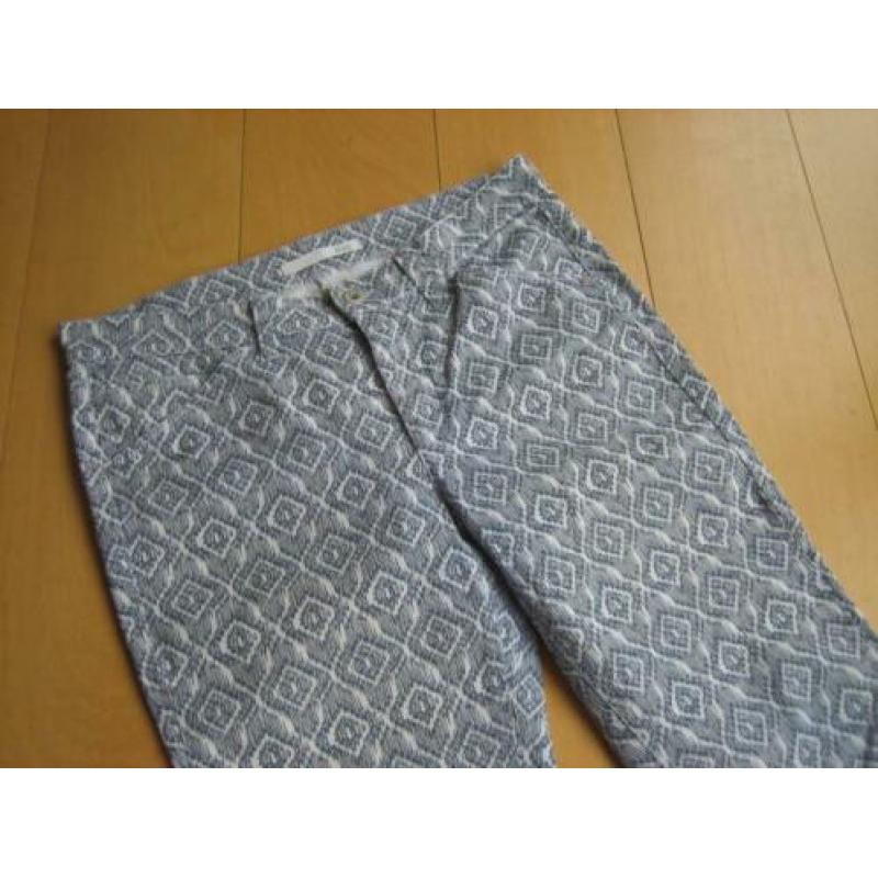Mooie sportieve 7/8 blauw-witte broek MAC ASHLEY 42 snazzeys