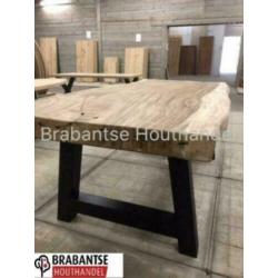 Suar boomstam tafel boomstambladen tafelblad eettafel