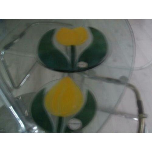 retro/vintage glazen raamhanger jaren 60