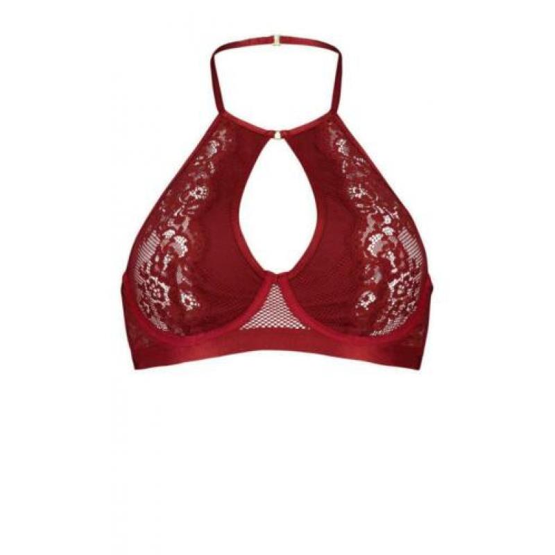 Nieuw - Sexy vuurrood open setje Hunkemoller - maat 85C + L