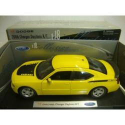 Dodge Charger R/T geel 2006 Welly 1:18 KRD