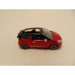 Citroen DS3 cabrio 1:55 Norev donkerrood