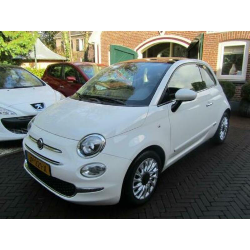Fiat 500 TwinAir Turbo 80pk Lounge Clima, Navi, Parkeersens.