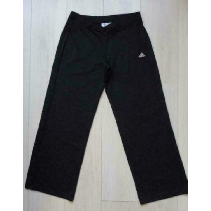ZGAN zwart ADIDAS gaaf stretch broek rechte pijpen M-L