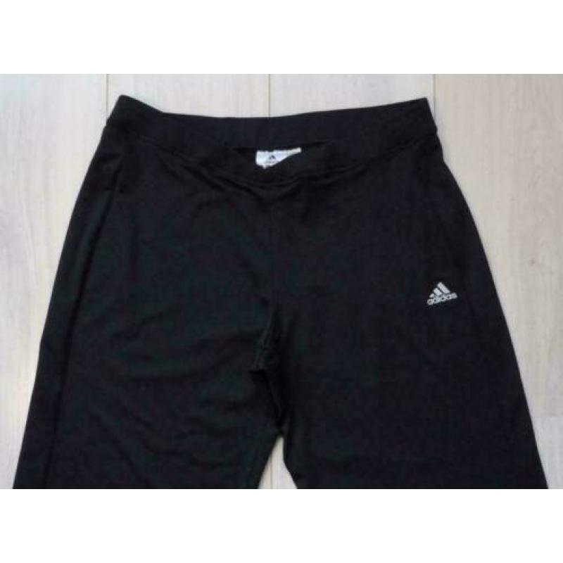 ZGAN zwart ADIDAS gaaf stretch broek rechte pijpen M-L