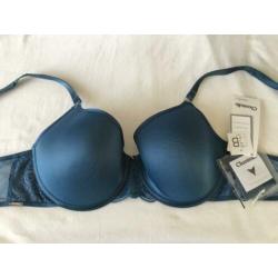 Nieuw CHANTELLE 85B luxe T-shirt BH kant PYRAMIDE blauw 85 B