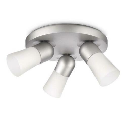 Plafondspot PHILIPS ecomoods Cheer Aluminium 3x12W -45%!!!