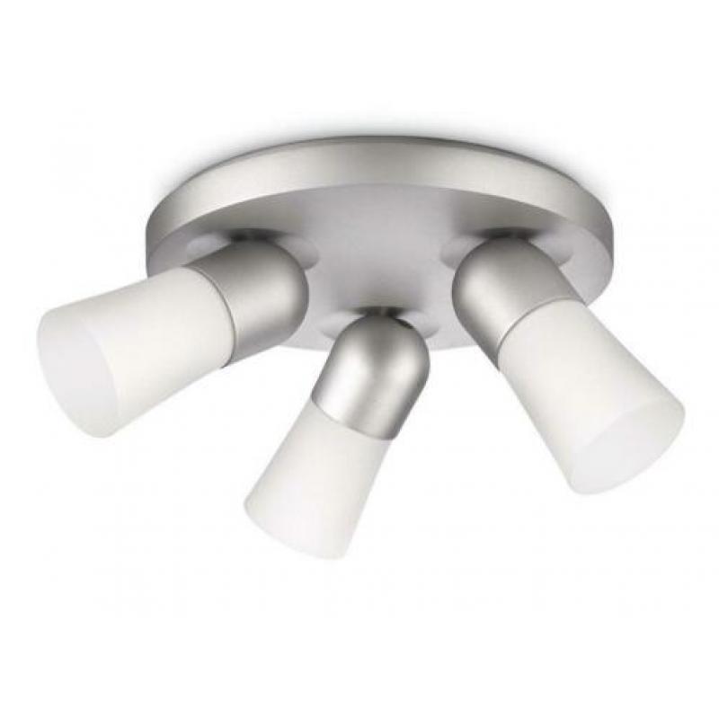 Plafondspot PHILIPS ecomoods Cheer Aluminium 3x12W -45%!!!