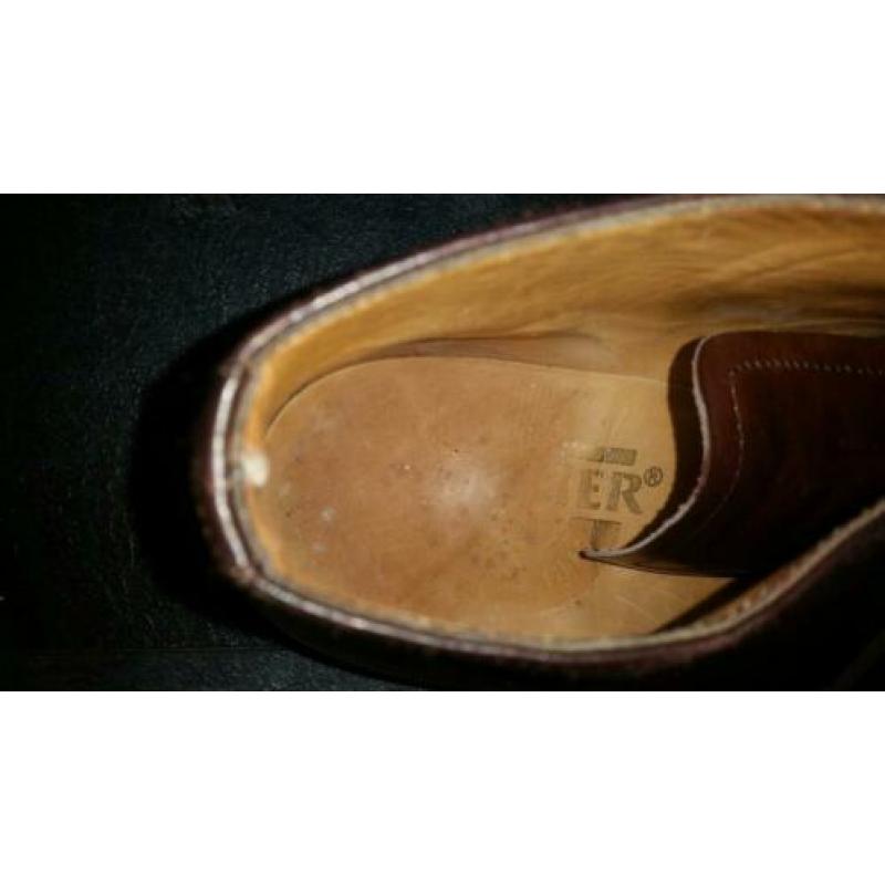 Vintage van Lier leren veterschoenen nette schoenen mt 40