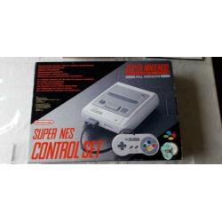 Super Nintendo Control Set compleet met 6 spellen