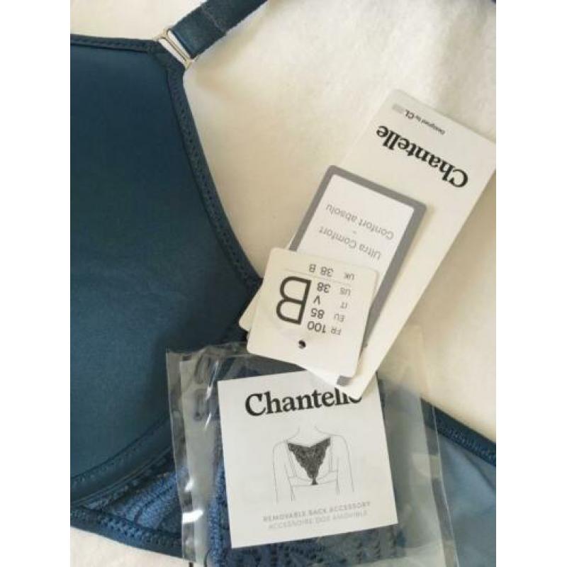 Nieuw CHANTELLE 85B luxe T-shirt BH kant PYRAMIDE blauw 85 B
