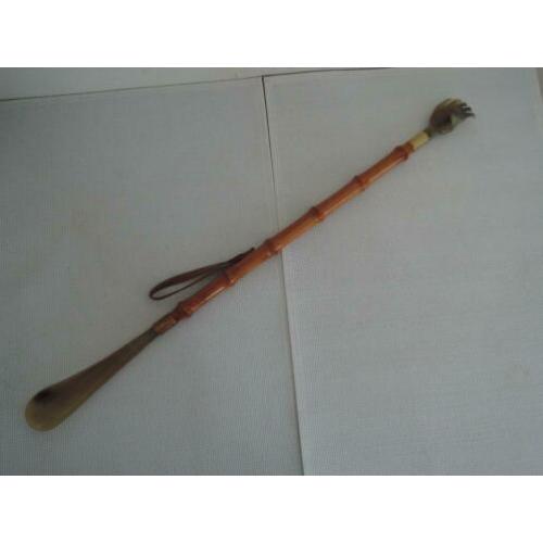Rotan schoenlepel met handje