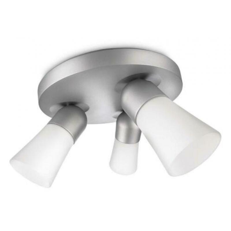 Plafondspot PHILIPS ecomoods Cheer Aluminium 3x12W -45%!!!