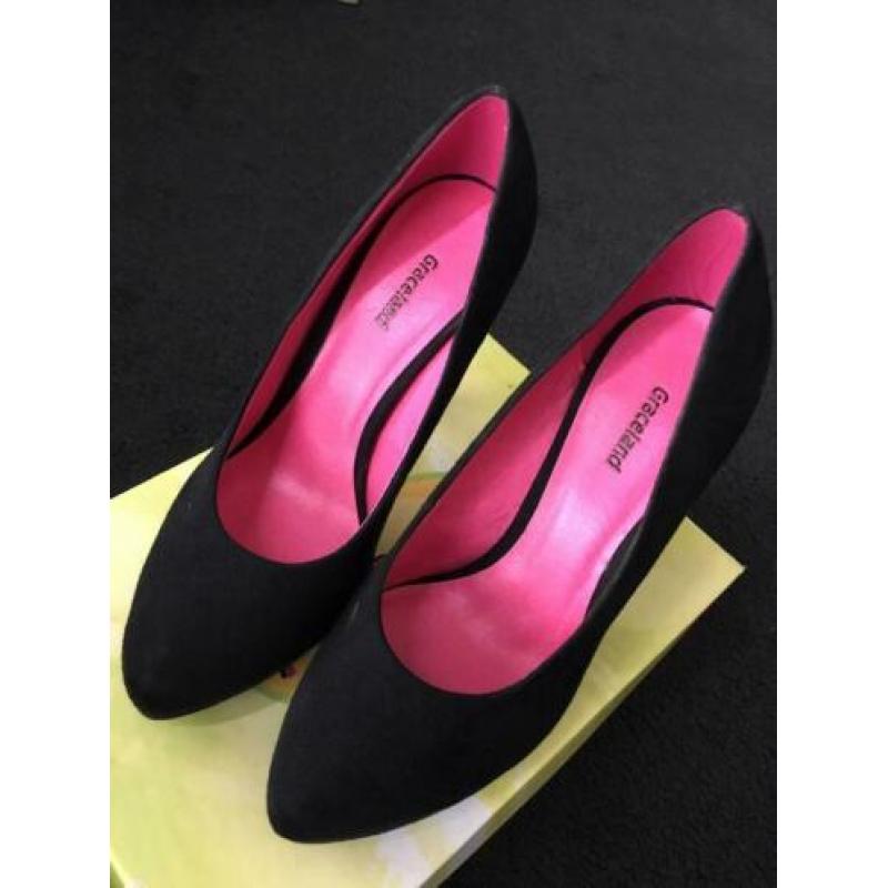 Gala pumps 11cm zwart mt 37 één keer gedragen