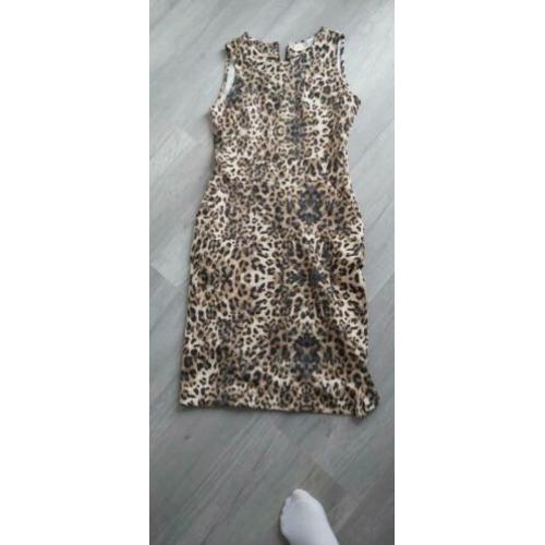 tijger print jurk mt 36 / 38