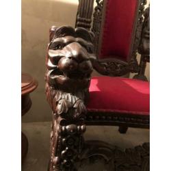 Te koop 2x ongebruikte troon King lion chair