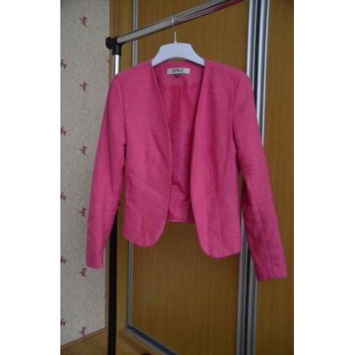 Roze Dames Colbert / Blazer Maat S / 38