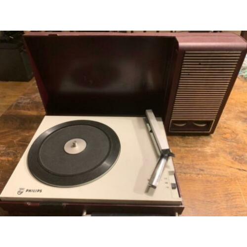 Philips koffer platenspeler retro