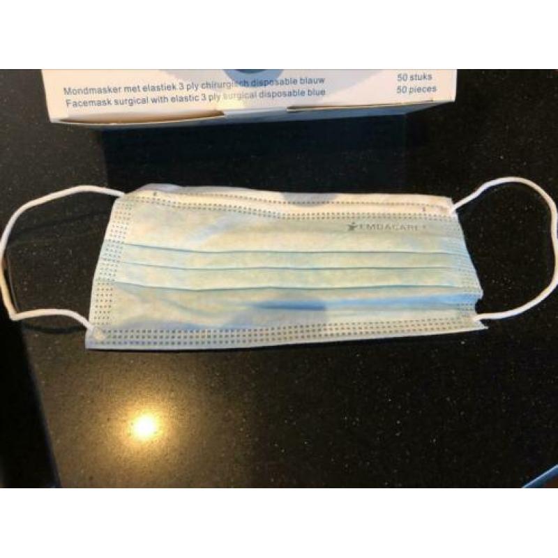 Mondkapjes, 45 stuks emda care 3ply