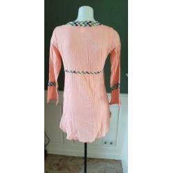 NIEUW oranje, zalm kleur DEBBIE KATZ tuniek mt S 36, top