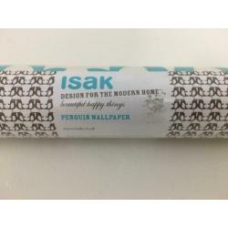 Isak behangrol met pinguïns