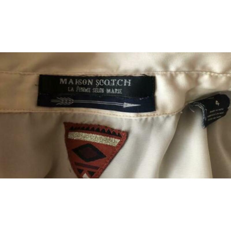 Maison Scotch zijdelook blouse, maat 4 (42-44)