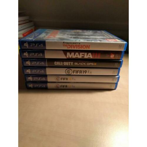 6 PS4 GAMES! MAFFIA III, COD Black Ops III& TC's The Divsion