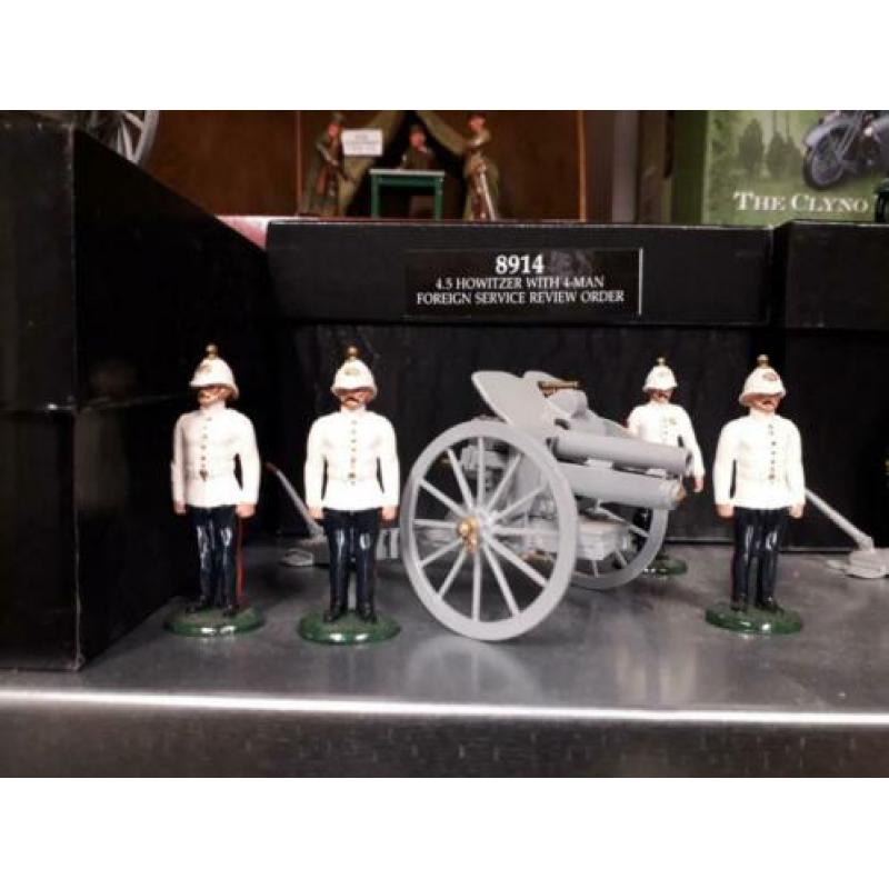 4 COMPLETE WW1 DIORAMA SOLDATEN SETS van W.BRITAIN mint OVP