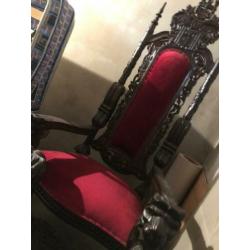 Te koop 2x ongebruikte troon King lion chair