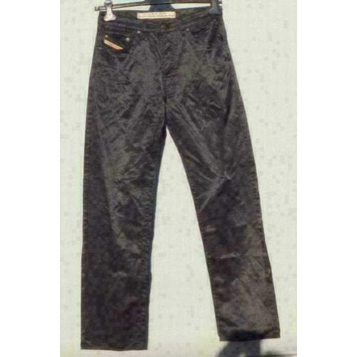 DIESEL zwarte glans pantelon mt 30
