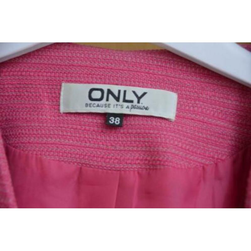 Roze Dames Colbert / Blazer Maat S / 38