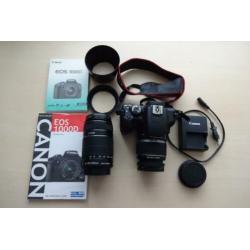 Canon EOS 1000d EFS 18-55 mm + EFS 55-250 mm lens