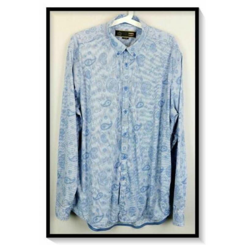 MERC Retro Sixties Psychedelic Paisley shirt MOD XXL ZGAN