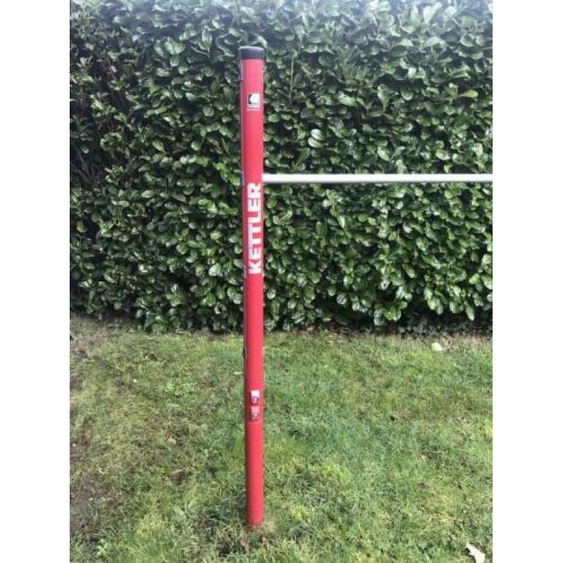 Zgan Kettler rood/zwart dubbel duikel/turnrek div.hoogtes
