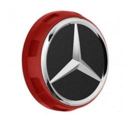 Mercedes rode naafdoppen 75mm