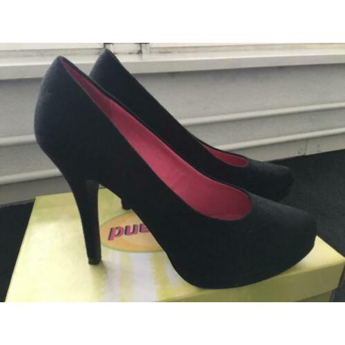 Gala pumps 11cm zwart mt 37 één keer gedragen