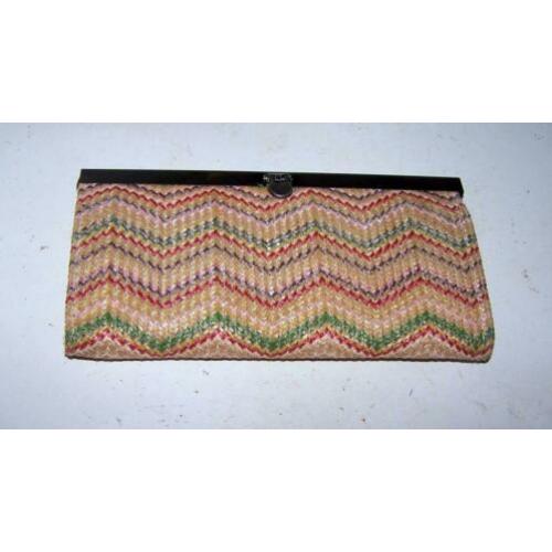 Prachtige vintage damesportefeuille/clutch/avondtas. Izgs.