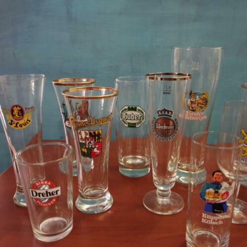 Serie 2: Bier Merkglazen diverse soorten en Bierglazen (13)