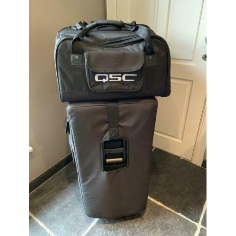 2x QSC K8.2 + 1x QSC KS212C incl. originele transporthoezen