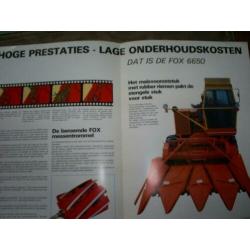 landbouw folder Opraapwagen Mammut + Veldhakselaar Fox 6650
