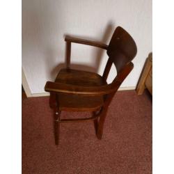 Vintage houten stoel