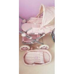 Roze poppenwagen Baby Annabell