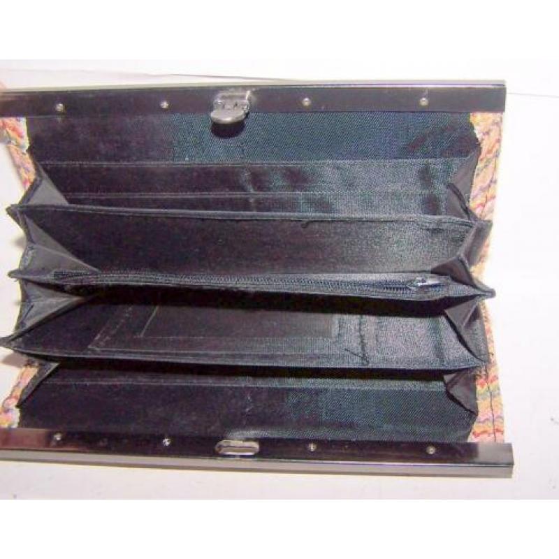 Prachtige vintage damesportefeuille/clutch/avondtas. Izgs.