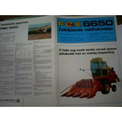 landbouw folder Opraapwagen Mammut + Veldhakselaar Fox 6650