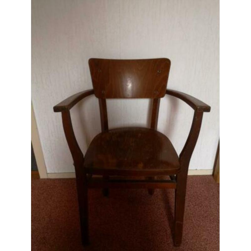 Vintage houten stoel