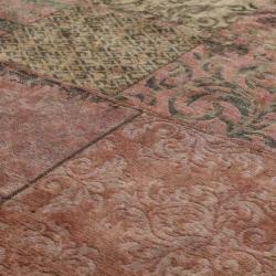 Carpet green 200x300cm dark blue patchwork Giga meubel
