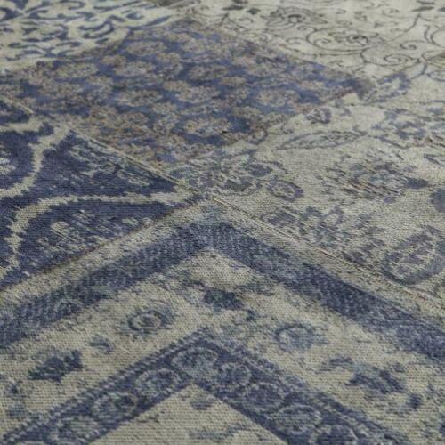 Carpet green 200x300cm dark blue patchwork Giga meubel
