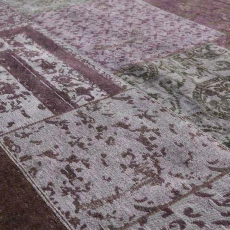 Carpet green 200x300cm dark blue patchwork Giga meubel