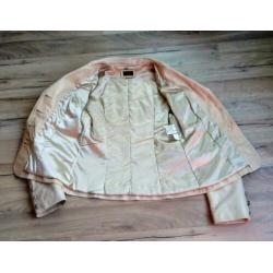 ZGAN mooi beige lamsleren jasje van AEBEL - maat M 38 40